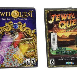 Jewel Quest Sapphire Dragon + Mysteries Curse of the Emerald Tear PC TESTED
